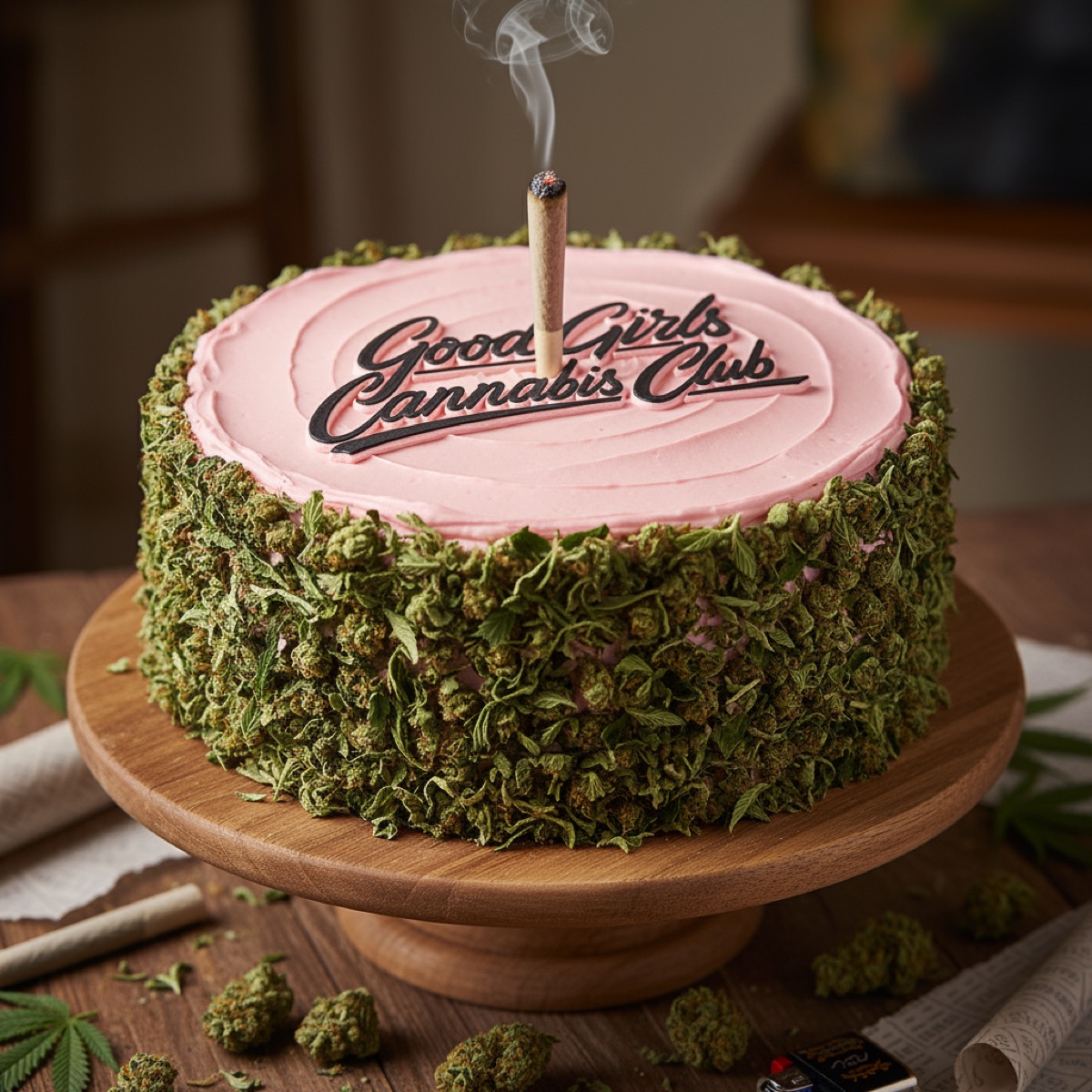 GGCC — branded cannabis cake
