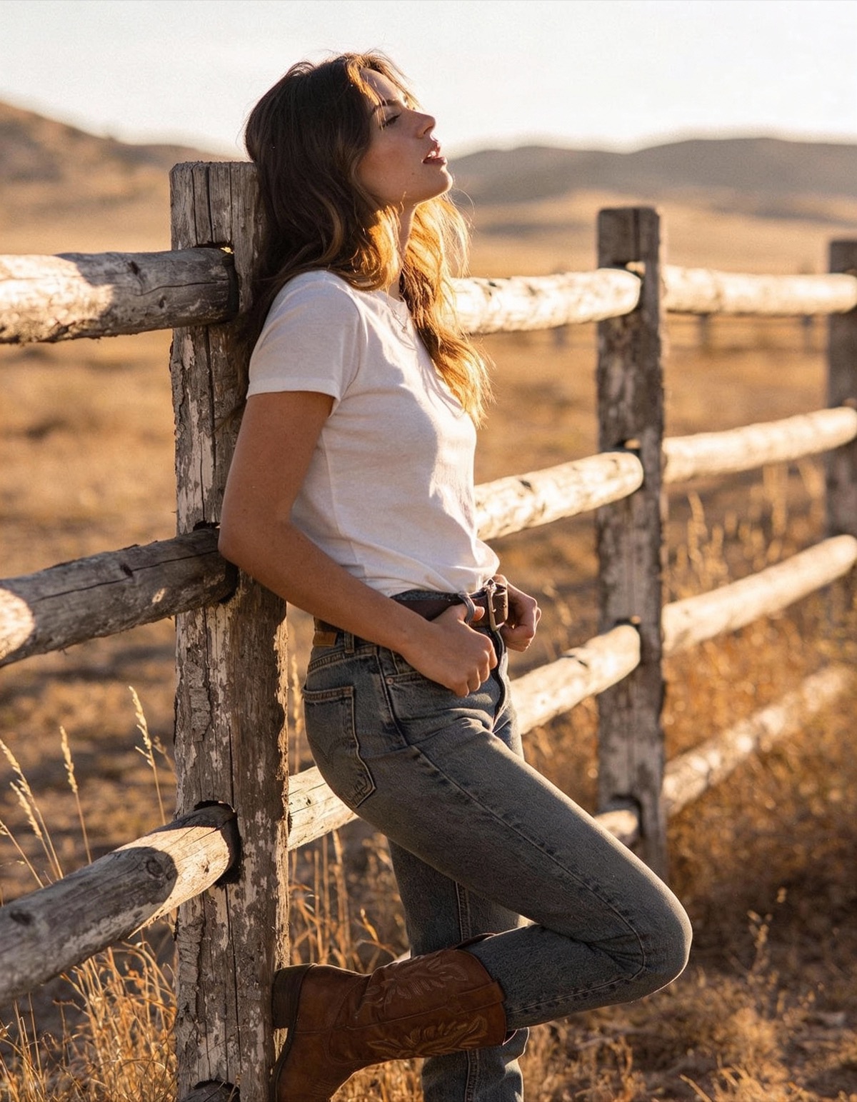 35mm golden hour ranch lifestyle