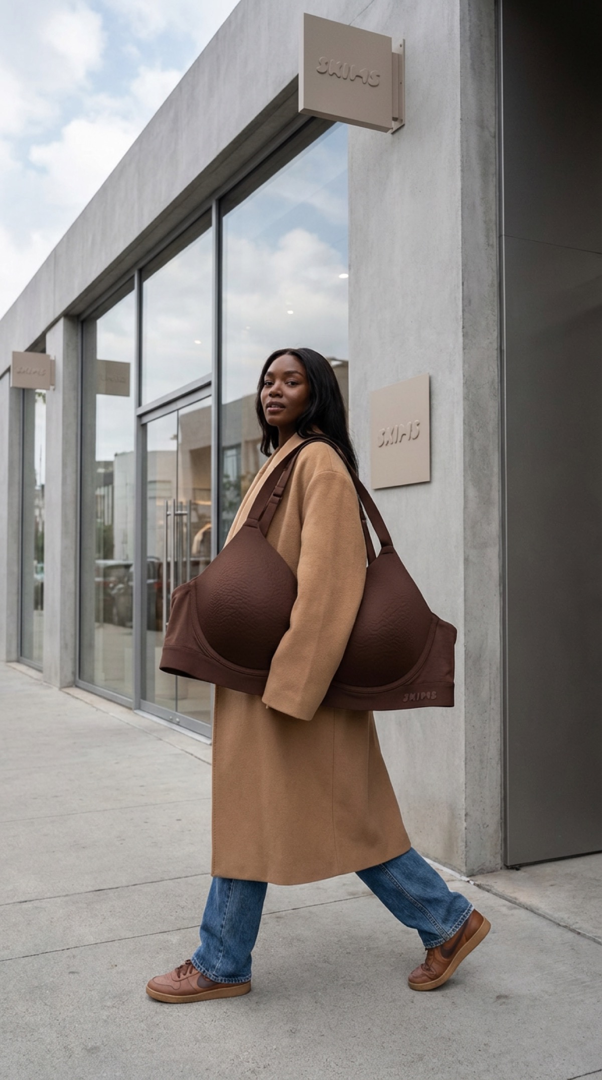 Street style — woman with bag