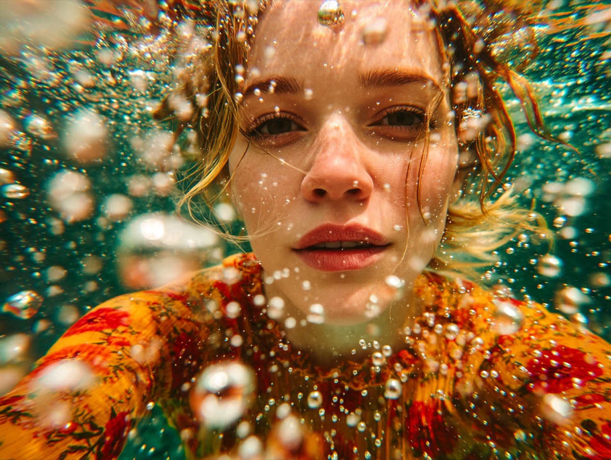 Underwater portrait