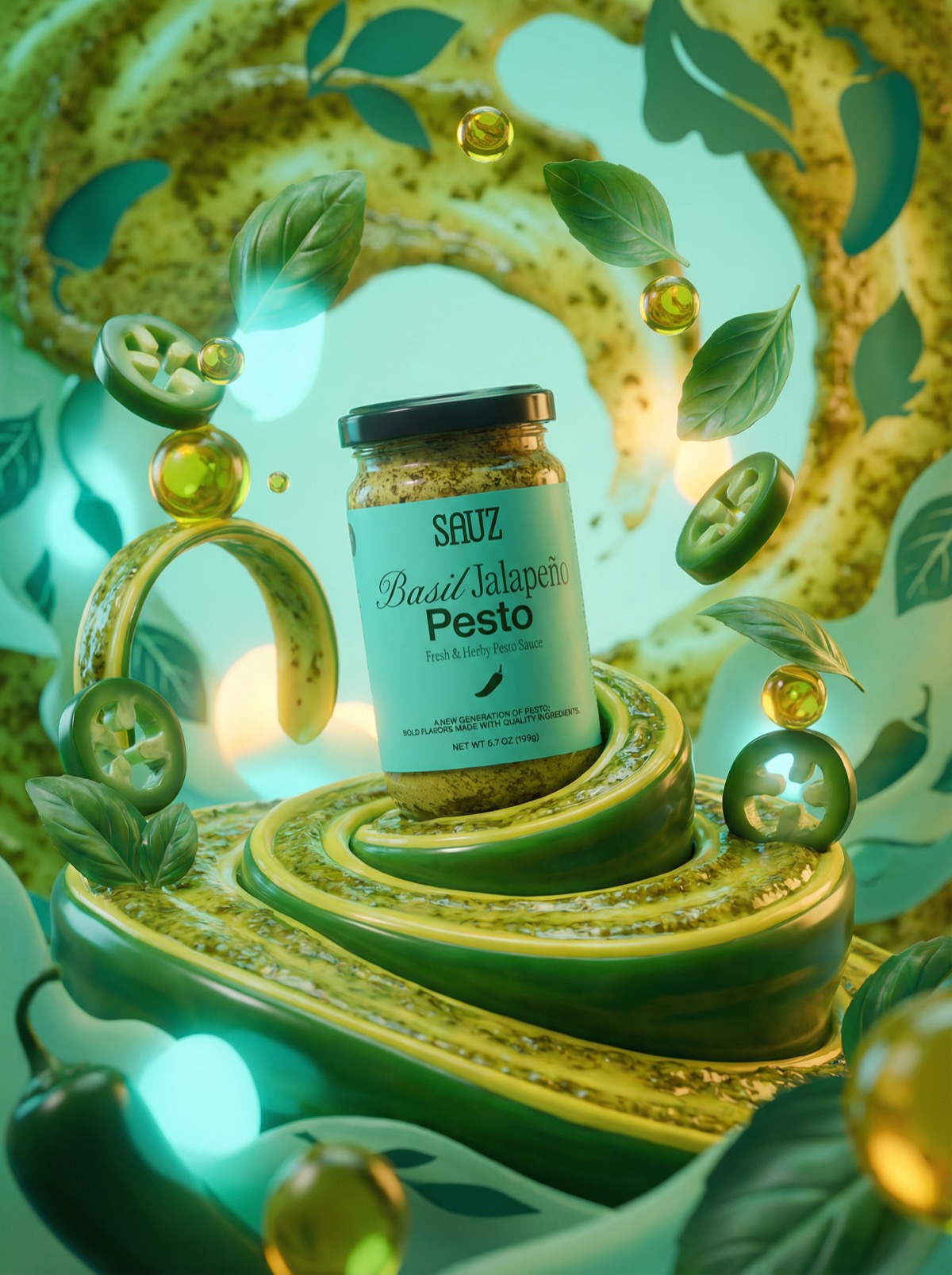 AI-generated whimsical color world